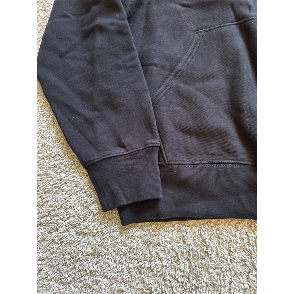 J Crew Sportswear Black Hoodie Men's Medium New With Tag Heavy Construction - Picture 3 of 7